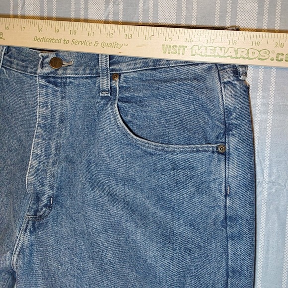 Gander Mountain Men's Flannel Lined Jeans Pants 36x32 Warm Blue Denim Winter - Picture 6 of 8